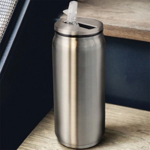 Mug Cola, en acero inoxidable, 500 ml, 17 x 6.2 cmts