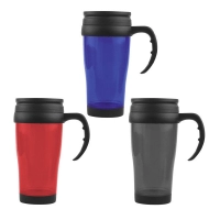 Mug Traslucido, 16 onzas, 17.2 x 8.5 cmts, en acrílico con doble pared