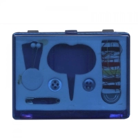 Pastillero Costurero, set de costura con 3 compartimientos, 10 x 6 x 4 cmts
