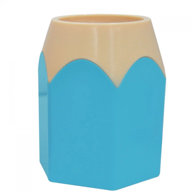 Portalápiz Plastico en forma de Lapiz, de 10 x 7.5 cmts