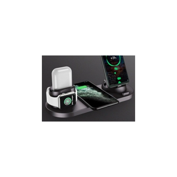 Cargador Inalámbrico de 15W, plegable, 3 en 1, Stand y Cargador Doble