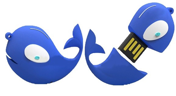 Memoria USB en PVC 2D diseño Ballena
