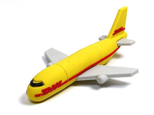 Memoria USB en PVC 3D diseño Avion de DHL