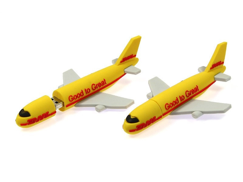 Memoria USB en PVC 3D diseño Avion de DHL