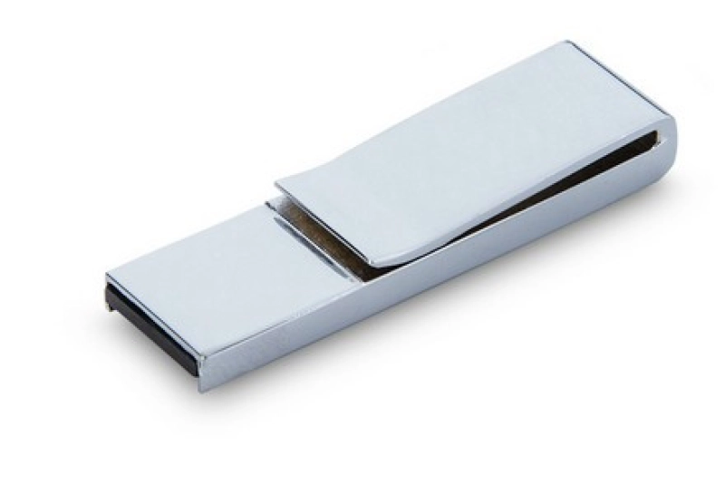 Memoria USB metalica en forma de Clip