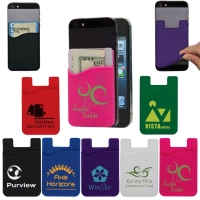 Bolsillo para Celular en silicona, tamaño 85 x 57 x 4 mm, con adhesivo 3M