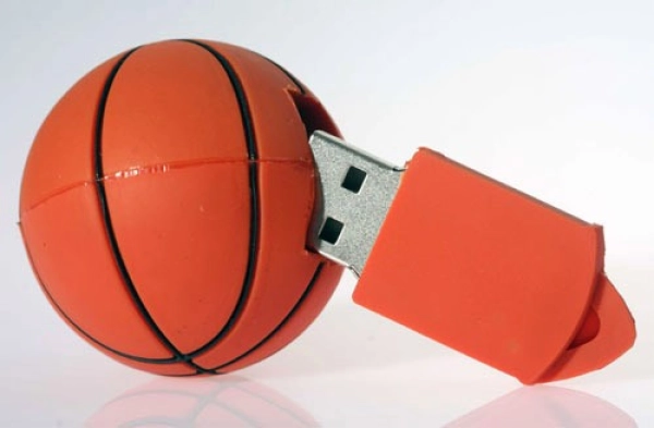Memoria USB en PVC 3D diseño Pelota de Basket
