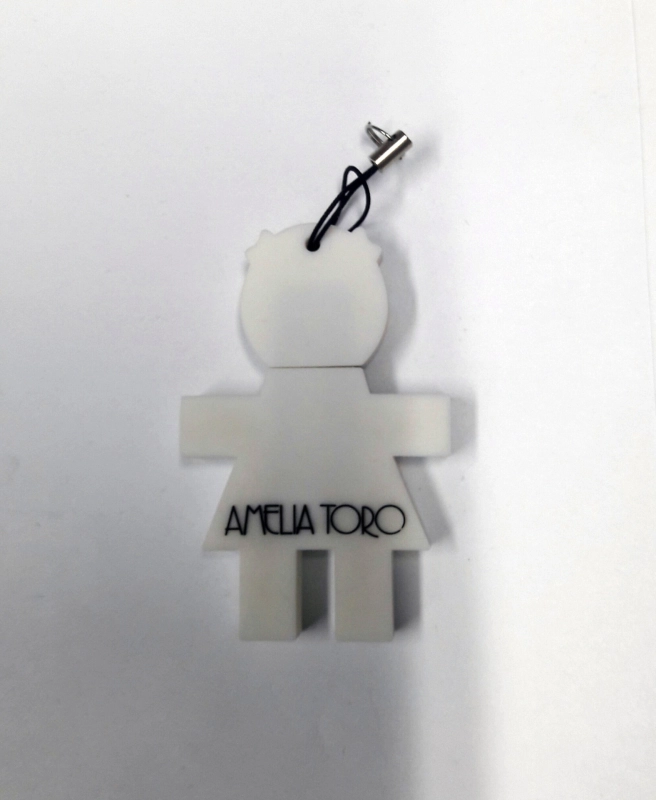 Memoria USB en PVC 2D diseño Logo Amelia Toro