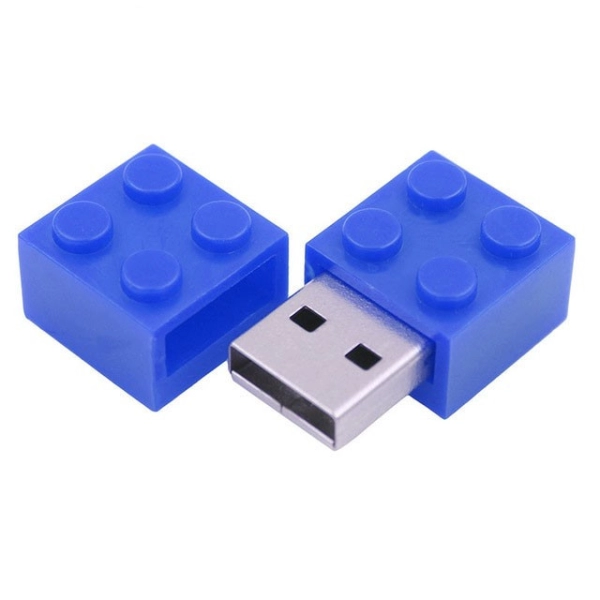 Memoria USB en PVC 2D diseño Ficha de Lego