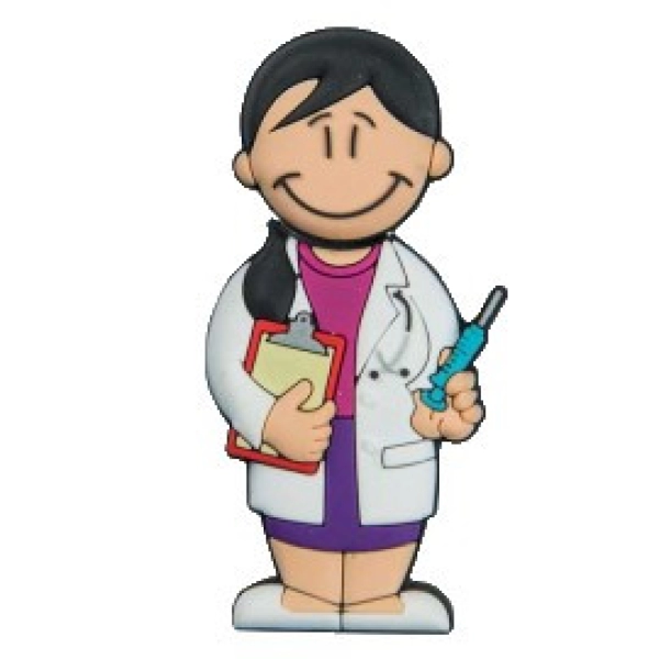 Memoria USB en PVC 2D diseño Doctora