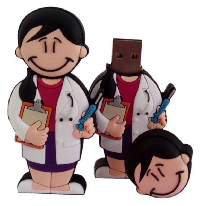 Memoria USB en PVC 2D diseño Doctora