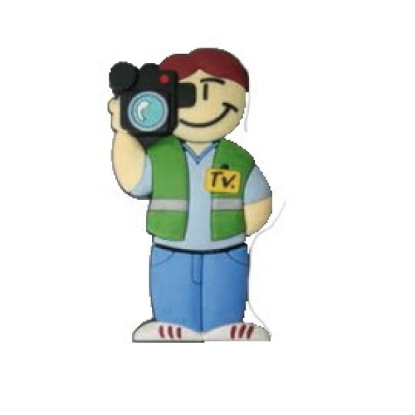 Memoria USB en PVC 2D diseño Camarografo
