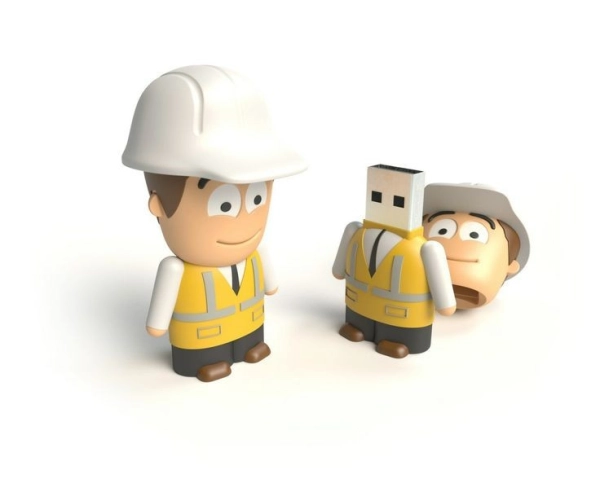 Memoria USB en PVC 3D diseño Mini Ingeniero