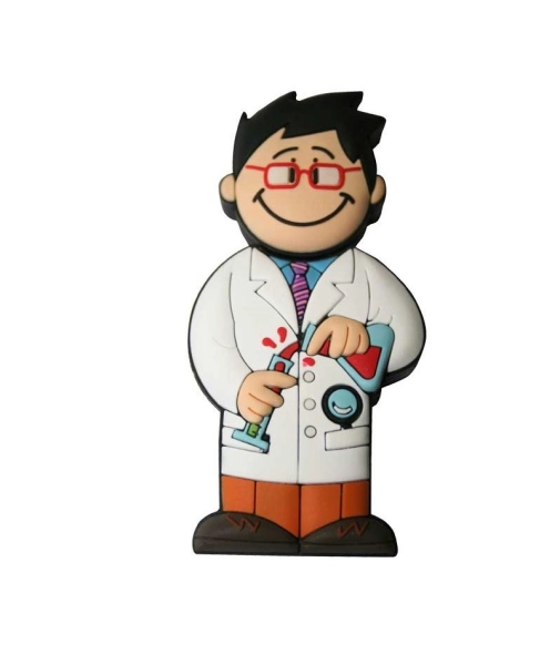 Memoria USB en PVC 2D diseño Quimico