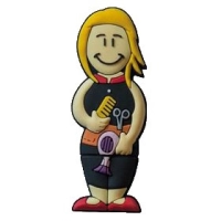 Memoria USB en PVC 2D diseño Estilista