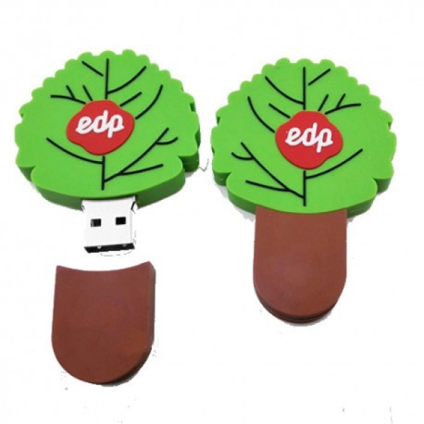 Memoria USB en PVC 2D diseño Arbol