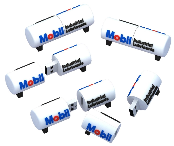 Memoria USB en PVC 2D diseño Tanque de Gasolina