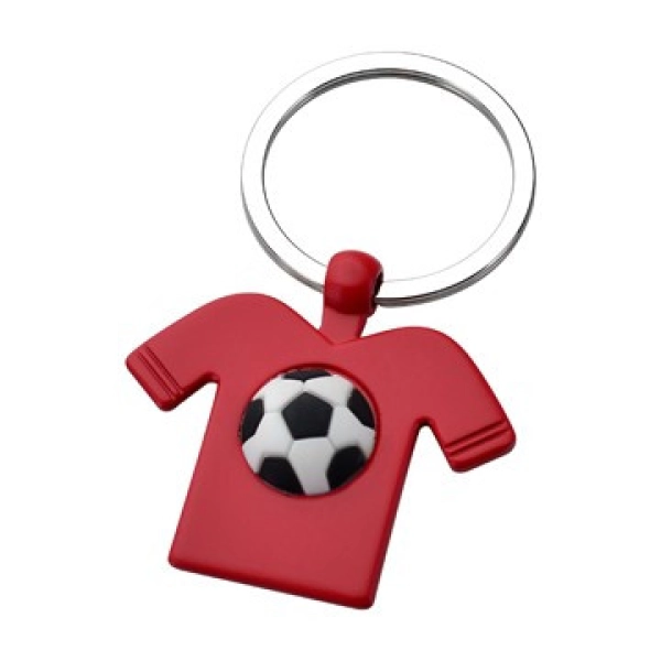 Llavero Metalico Camiseta con balon.