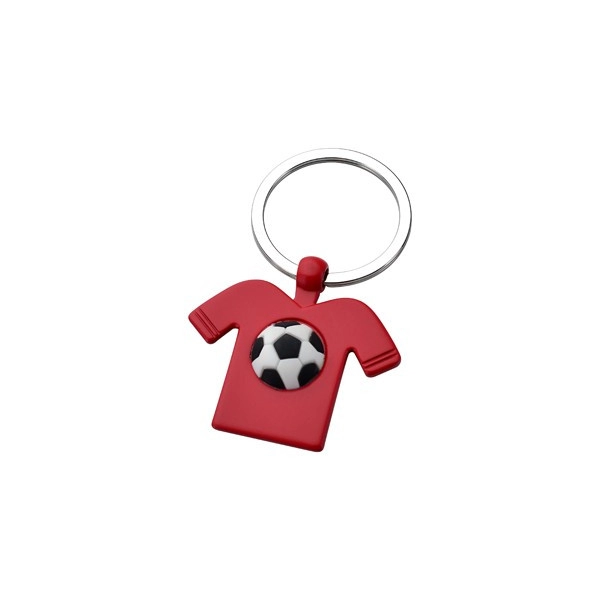 Llavero Metalico Camiseta con balon.