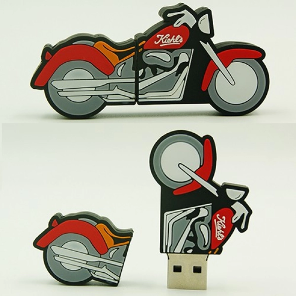 Memoria USB en PVC 2D diseño Motocicleta