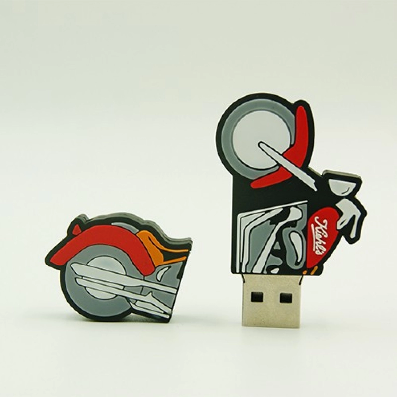 Memoria USB en PVC 2D diseño Motocicleta