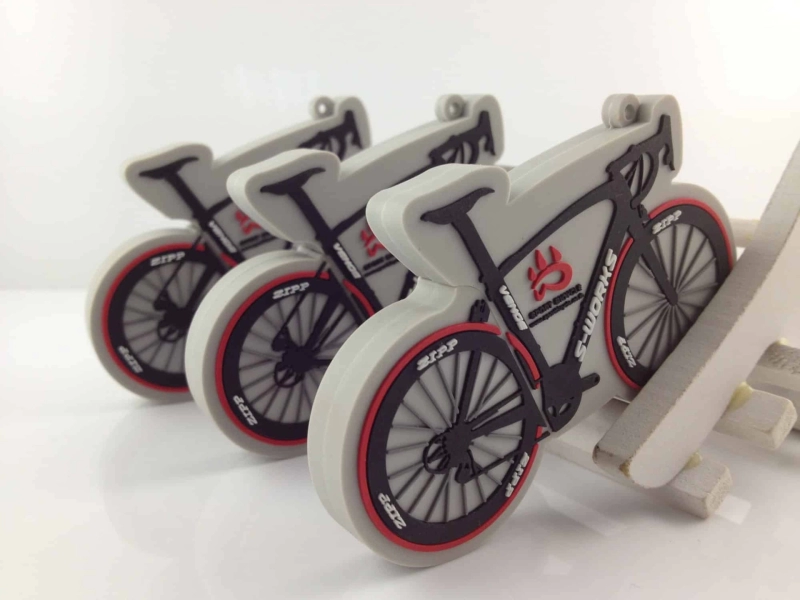 Memoria USB en PVC 2D diseño Bicicleta