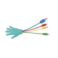 Cable Multiconector x 3 en PVC 3D en diseño personalizado