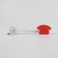 Cable Multiconector x 3 en PVC 3D en diseño personalizado