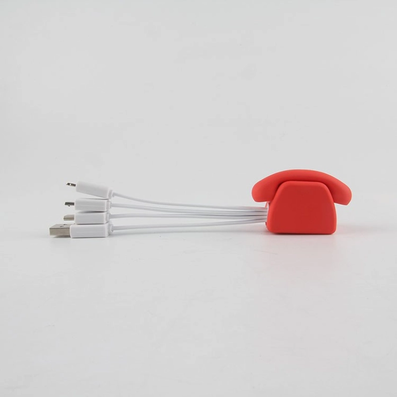 Cable Multiconector x 3 en PVC 3D en diseño personalizado