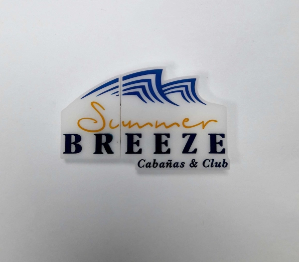 Memoria USB PVC 2D diseño logo Summer Breeze