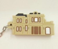 Memoria USB en PVC 2D diseño Casa de 2 pisos