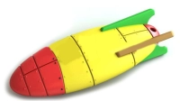 Memoria USB en PVC 3D diseño Nave Espacial