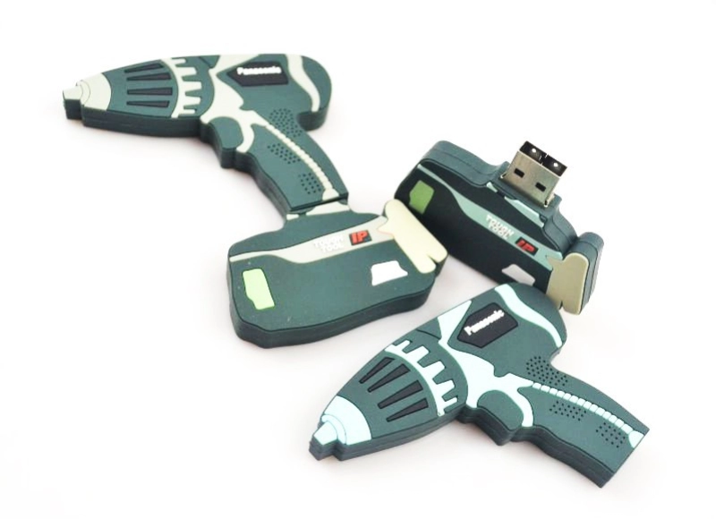Memoria USB en PVC 2D diseño Taladro