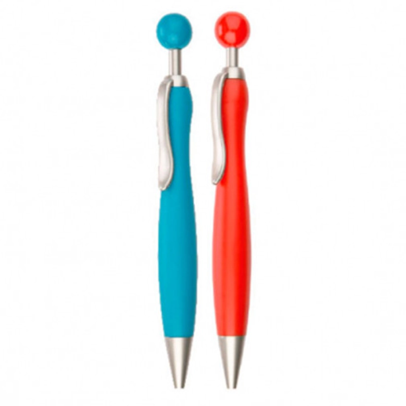 Boligrafo Summer, plastico, con Clip Metalico