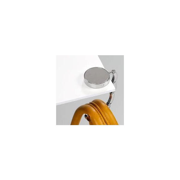 Gancho Porta Carteras plegable metalico redondo, 4.6 cmts diametro