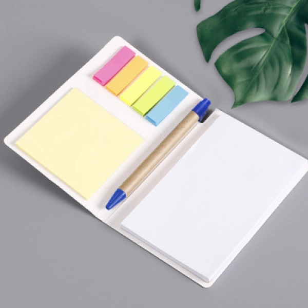 Libreta Conference, de 10 x 15 cmts, con post it y boligrafo