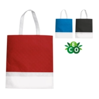 Bolsa Toledo en tela Kambral,  doble tono, de 33 x 38 cmts
