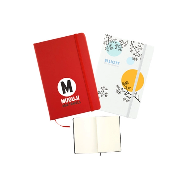 Agenda Retro, cosida, en PU, 80 hojas, de 13.5 x 18 cmts
