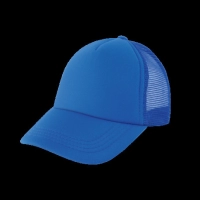Gorra Ruanda, en Poliester con malla, frente de color, tipo camionero