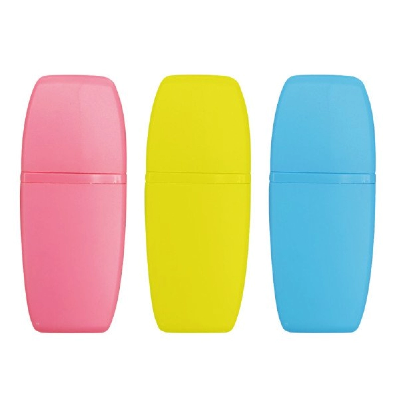 Resaltador Twin, de cera,. con tapa removible, no se seca. 5.5 x 2 cmts