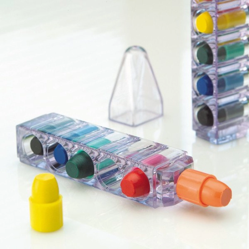 Set Crayolas x 6 intercambiables, 10 x 1.9 cmts.