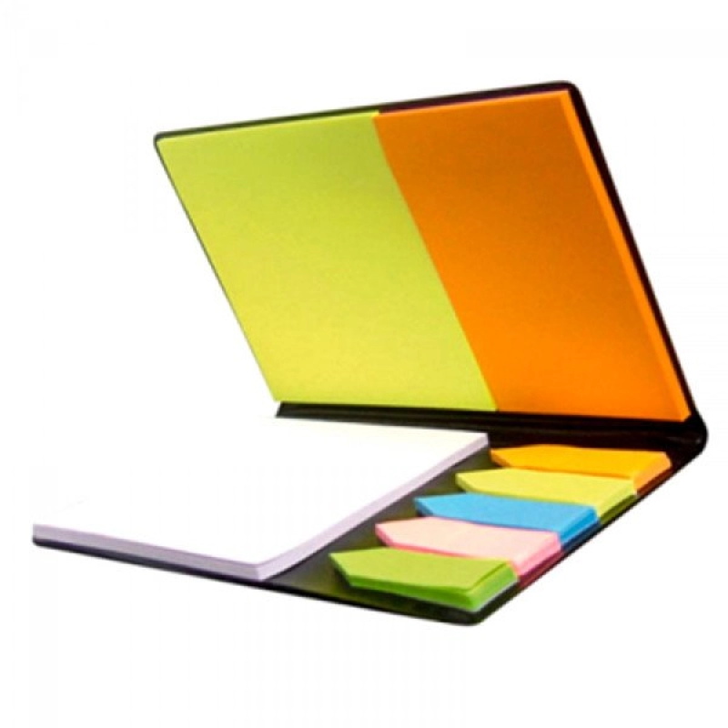 Set Post It Office, en imitacion cuero, 13.5 x 8.5 x 1 cmt