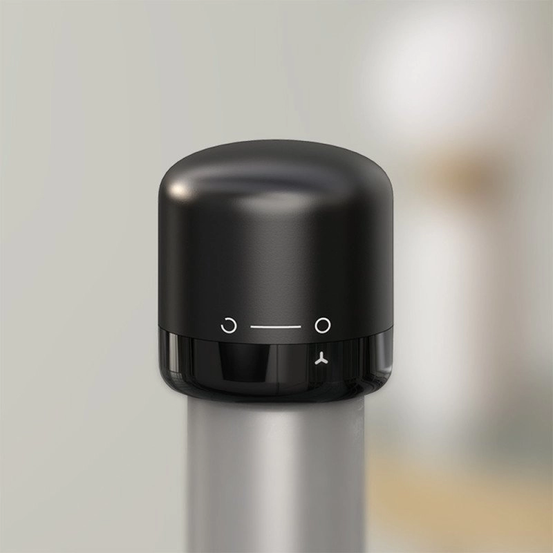 Tapon de Vino Merlot, con cierre de seguridad y al vacio, 4 x 3.9 cmts