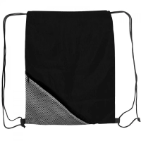 Tula Bimini, en poliester con bolsillo diagonal en malla, 34 x 43 cmts